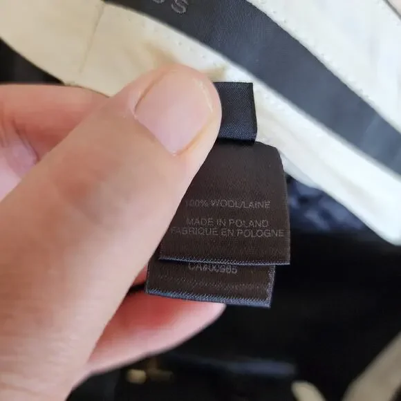 Marc Jacobs 100% Wool Black Mid-Rise Dress Trouser Pants Women's Size 8 - Picture 11 of 13